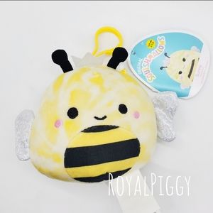 3.5" Squishmallow Sunny Bee clip Sassy squad KellyToy soft plush